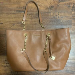 Michale Kors Mercer Medium chain link leather tote